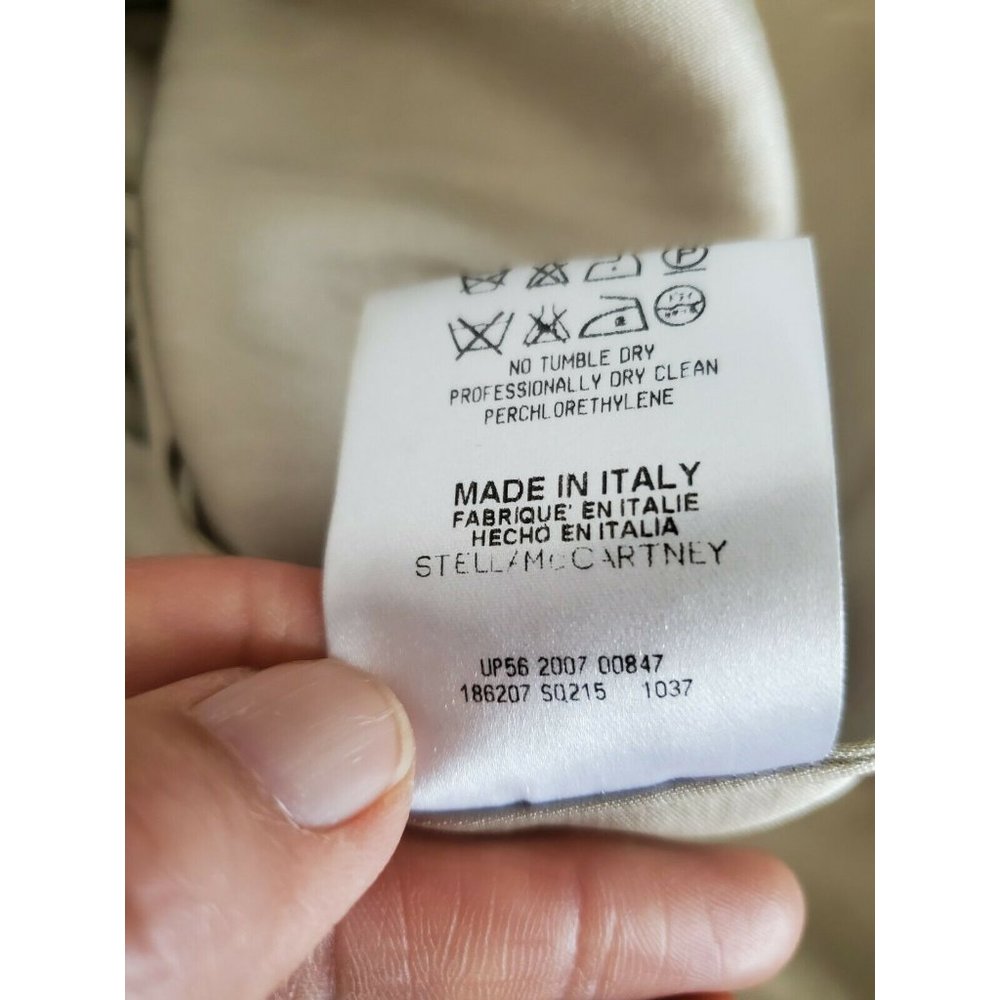 Stella Mccartney Mini Dress 100% silk Pastel Green - Picture 9 of 11